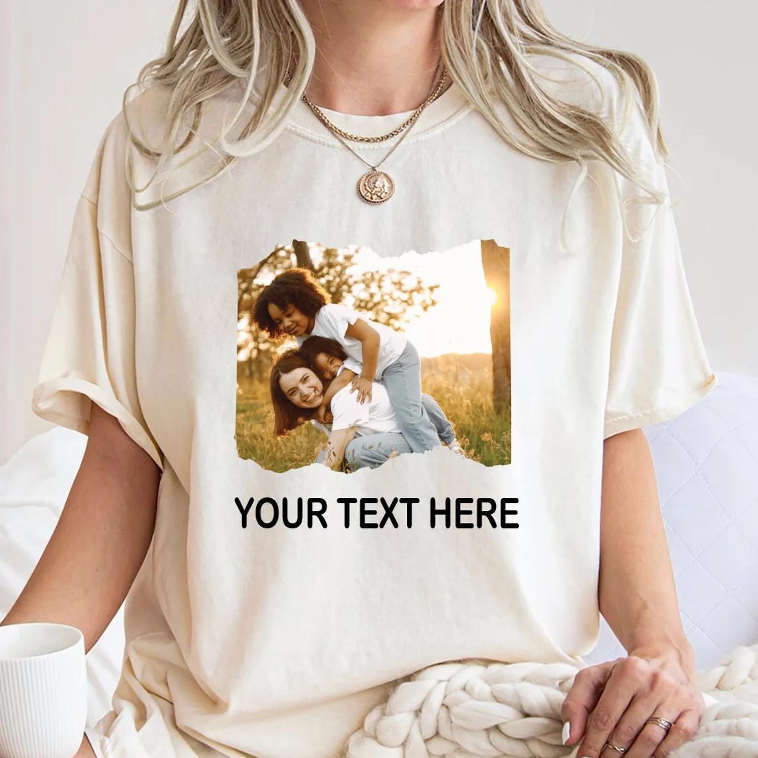 S Custom Photo Shirt, Bella Canvas Custom Photo Shirt